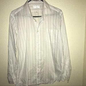 YSL stripe Men shirt in white